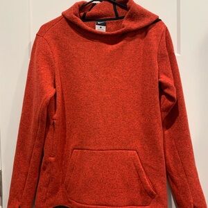 Nike Women's Vibrant Red Cowl Neck Sweater